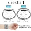 Miniatyrbild 4 av 5: Ersättningsband som är kompatibla för Fitbit Charge 2, Classic & Special Edition justerbara sportarmband Small Metal-Silver