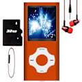 Miniatyrbild 1 av 3: Mp3-spelare/Mp4-spelare med 64gb/32gb/16gb minne SD-kort Smal klassisk digital LCD-skärm 1,82 tums skärm Mini USB port med FM-radio, röst Orange 16GB