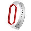Pikkukuva 1 / 4: Silikoniranneke Xiaomi Mi Band 6 (CA8856) White Red