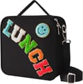 Isolerad lunchväska med justerbar axelrem, nylon Black