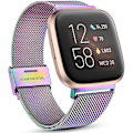 Miniatyrbilde 1 av 5: Fitbit Versa/fitbit Versa 2 Band For Dame Menn, Justerbar Rustfri Colorful