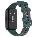 Pikkukuva 5 / 5: Huawei Band 8:lle suunniteltu silikoniranneke Green, Green D Huawei Band 8