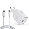 Miniatyrbild 1 av 5: SiGN Extrem Snabbladdare USB-C PD & USB-C till Lightning Kabel MFI 1m, 20W