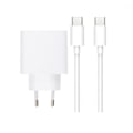 Miniatyrbild 1 av 2: SiGN Extrem Snabbladdare med USB-C till USB-C Kabel, SuperCharge, 3A, 1m - Vit White