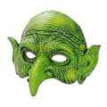 Häxmask Grön Goblinmask Halloween Karnevalsfestdräkt