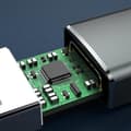 Miniatyrbillede 4 af 5: 4-pak USB-C hun til USB han adapter, Type-C opladningskabel strømkonverter til 12 13 Pro Max