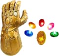 Miniatyrbild 1 av 5: LED Light Up Infinity Gauntlet Thanos-handskar med avtagbara magnetiska Infinity Stones