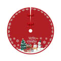 Juletræsmåtte Bunddækken Juletræsmåtte Diameter 90cm Varm Jul Style D