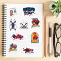 Miniatyrbilde 4 av 8: 50 stk. Marvel Superhelt Spider Man Graffiti Klistremerke Gitar Kostyme Onesize 50 stk.