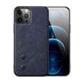 PU-läderfodral blått kompatibelt med iPhone 12 Pro