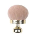 Svamped-hoved makeupbørste Bløde børster Løs pudderbørste Bærbar foundation Gold