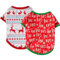 Hund julskjorta 2-pack jul husdjursskjorta style4810