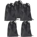 Förvaringspåsar med dragsko 5-pack 33×40 cm Svart