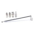 Miniatyrbillede 5 af 5: 5 stk. antenne 75 Ohm teleskopradioantenne F-type hanstik