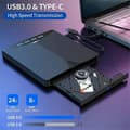 Miniatyrbilde 2 av 5: USB 3.0 Type-c Ekstern DVD RW CD-stasjon Brenner Leserspiller
