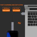 Pikkukuva 4 / 5: USB C - Micro USB -sovitin, (4 kpl) Type C naaras - Micro USB uros muunninliitin tukee latausdatan synkronointia (harmaa)
