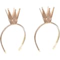 2 st glittrande glänsande tiara guld prinsesskrona tiara bröllopsfest för flickor barn Halloween jul födelsedag