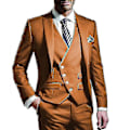Pikkukuva 2 / 4: Miesten Slim Fit 3-osainen Puku Miesten Smokkipukusetti Grey M