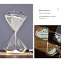 Miniatyrbild 6 av 9: Glas timglas 5/15/30 minuter Timer Skrivbordsdekoration för kontor i hemmet Glod Glod 15 Minutes