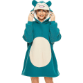 Miniatyrbillede 1 af 5: Snorlax Tæppe Hoodie Tegneserie Huggle Hoodie Oversized Sherpa Fleece Tæppe