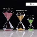 Miniatyrbild 4 av 9: Glas timglas 5/15/30 minuter Timer Skrivbordsdekoration för kontor i hemmet Glod Glod 15 Minutes