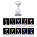 Miniatyrbild 9 av 9: Glas timglas 5/15/30 minuter Timer Skrivbordsdekoration för kontor i hemmet Glod Glod 15 Minutes