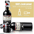 Miniatyrbillede 3 af 5: Champagne Prop, 6 stk. Champagneflaske Propforsegler i Rustfrit Stål til Cava Prosecco Mousserende Vin Prop Silver black