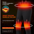 Miniatyrbillede 7 af 11: USB Elopvarmet Undertøj Termisk Pyjamas Long Johns Sæt Dametøj - Sort Damkläder-svart 4XL