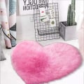 Miniatyrbilde 3 av 5: Hjerteformet matte 30×40cm rosa rød