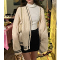 Miniatyrbild 3 av 5: Handgjord Red Star Folklore Cardigan Star Broderad Merch Oversized C L