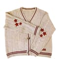 Handgjord Red Star Folklore Cardigan Star Broderad Merch Oversized C XL