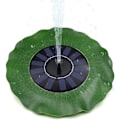 Miniatyrbilde 1 av 3: Solar Damfontenpumpe, Solar Flytende Fontene, Ingen Ekstern Strømforsyning, Utendørs Dekorasjon for Fuglebad Dam - Lotusbladform