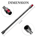 Miniatyrbillede 2 af 5: Forlængerstang til V10 Digital Slim/v12 Detect Slim ledningsfri støvsuger, hurtig udløsning, lige rør, stang-b Black Gray