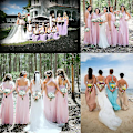 Miniatyrbillede 4 af 5: Dame Multiway Wrap Bandage Lang Kjole Konvertibel Boho Aftenkjole Til Fest Brudepiger Dusty Pink M