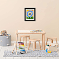 Miniatyrbild 3 av 5: My Little Davinci trä tavelram 20 ark konstverk - barn white