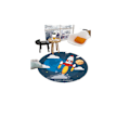 Miniatyrbild 3 av 5: Duschmatta halkskydd Absorberande bad Badrumsmatta Matta Tecknad rund Figure 7 Figure 7 60*60