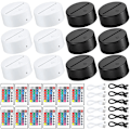 Miniatyrbilde 1 av 7: 2/4/6/8/10/12 stk LED Lampebase Bord 3D Nattlysbase Med Fjernkontroll Og USB-Kabel 16 Farger Lysstativ Engros 6 Black 6White