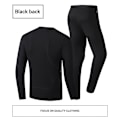 Miniatyrbillede 1 af 7: USB Elopvarmet Undertøj Termisk Pyjamas Long Johns Sæt Herretøj - Sort Herrkläder-svart 4XL