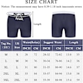 Miniatyrbilde 3 av 5: Badebukser for menn, shorts, sportsboksere, badetøy med avtakbar polstring, justerbar snøring, hurtigtørkende klassisk badebukse, trykte strandshorts B-dark Blue M