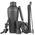 Cocktail Shaker Set - Mattsvart - Rostfritt stål black