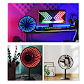 Miniatyrbilde 2 av 5: Tidstunnel Lampe 3D Abyss Lampe Uendelig Utvidet Romlampe Kreativ Atmosfære Gave Lampe Fixed base regular version