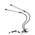 Miniatyrbillede 2 af 7: Vækstlampe 40W LED-vækstlampe 2-hoveder vækstlampe indendørsplanter dyrkningslampe med timer