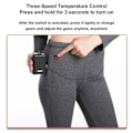 Miniatyrbillede 10 af 11: USB Elopvarmet Undertøj Termisk Pyjamas Long Johns Sæt Dametøj-Grå Damkläder-Grå 4XL