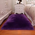 Miniatyrbild 1 av 5: Matta för vardagsrum 160x230 Modern plysch Mjuk Fluffig Sovrum Sängmattor Burvark Soffa Stol Underlägg Vit Grå Stora mattor purple 160x80cm