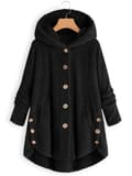 Varm jacka med thermal för kvinnor, casual ytterkläder för höst och vinter, damkläder black black M