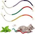 3-pack kattleksaker med kattmynta - tuggleksak för katter, repbitring