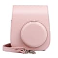 PU-läderväska för Instax Mini 11, Rosa, Bärbart skyddsfodral Pink