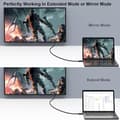 Miniatyrbillede 5 af 5: DisplayPort til HDMI 1,8 m forgyldt kabel, Avacon Display Port til HDMI-adapter han til han sort