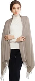 Dame Tørklæder Pashmina Sjaler og Wraps til Bryllup Tørklæder til Kvinder Vinter Lys Khaki Light Khaki