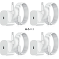 4-pakning - iPhone-lader - Hurtiglader - Adapter + 2m kabel 20W USB-C Hvit 4-pakning iPhone (NT) 4-pakning USB-C 4-Pack USB-C